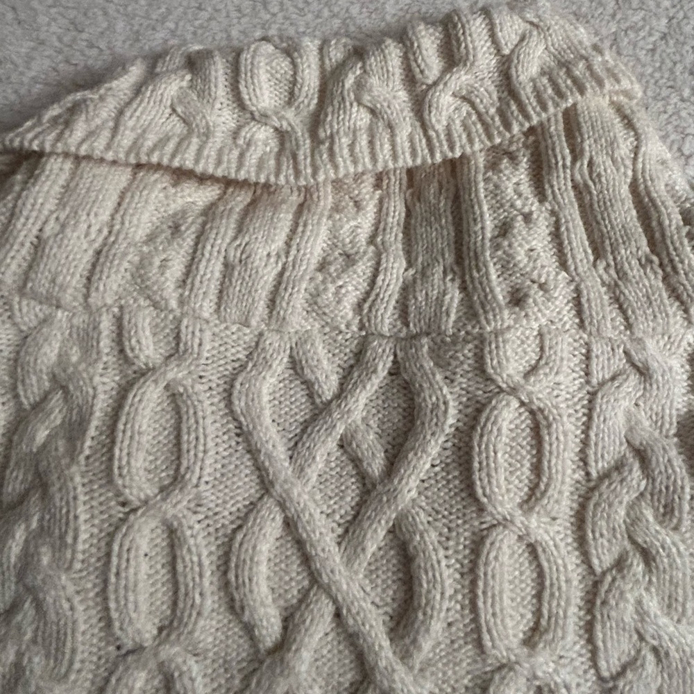 Talbots Ivory Cable Knit Sweater - Picture 10 of 11